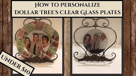 personalize dollar trees clear glass plates