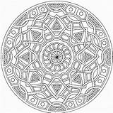Mandalas Pages Mandala Coloring Detailed Adults Difficult Pattern Printable Colouring Geometric Color Hard Aztec Challenging Forms Super Adult Getcolorings Digits sketch template