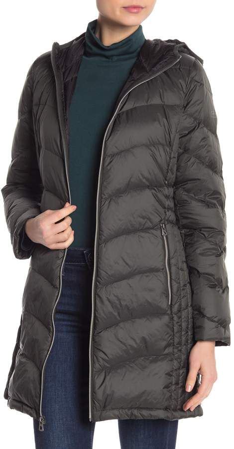 Lucky Brand Missy Hooded Puffer Jacket Jackets Puffer