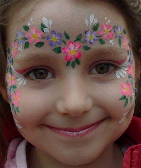 simple flower face painting designs images pictures becuo