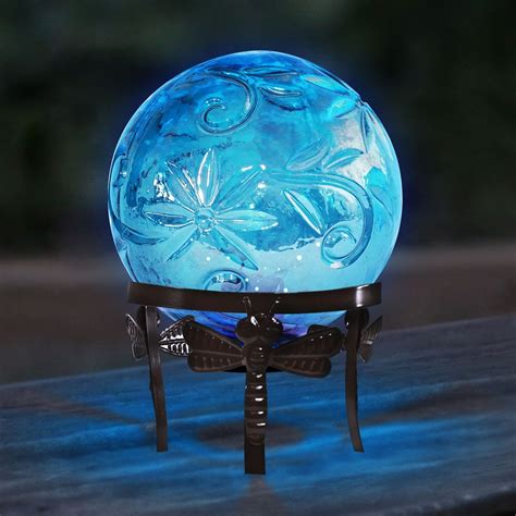 10 glass globe décor w led light garden and pond depot