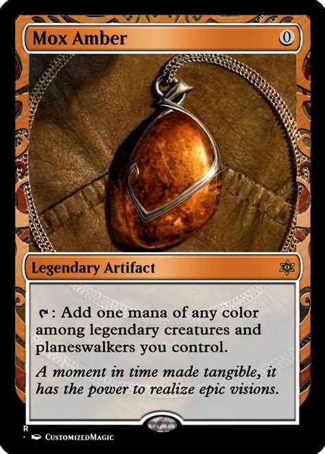 mox amber magic  gathering proxy cards