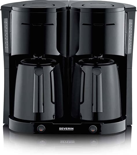 severin doppel filter kaffeemaschine duo mit thermokanne  liter schwarz neu gastro grandede