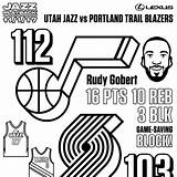 Jazz Nba Rudy Gobert Grizzlies sketch template