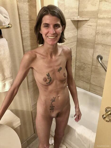 Skinny Tattooed Gilf Shows Off Her Hairy Cunt And Tiny Tits 150 Pics