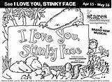 Coloring Theatre Pages Stinky Face Printable Getcolorings Getdrawings Color sketch template