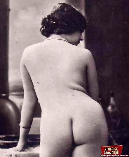 pinkfineart 30s nudes from behind from vintage classic porn