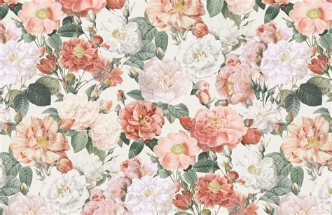 vintage pink floral background