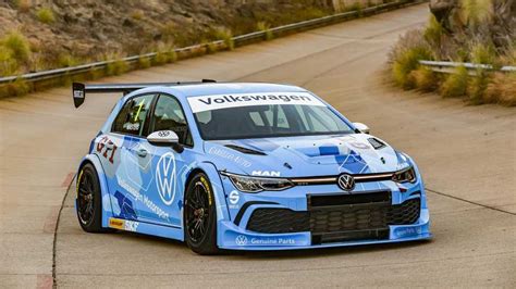 volkswagen golf  gti gtc race car debuts  south africa series