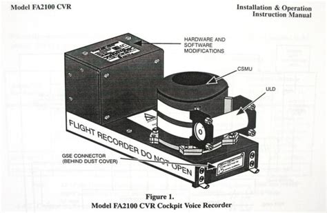 fa cockpit voice recorder  atr short case manual ebay