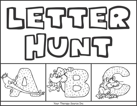letter hunt  therapy source