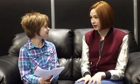 Karen Gillan Is Interviewed By A Nine Year Old About