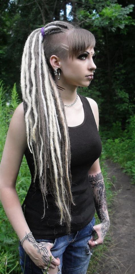 darkside of dreadlocks ~ alternative dread fashion gothic hairstyles