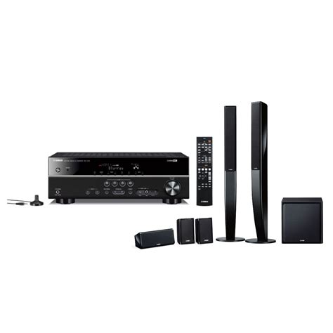 yamaha rx  ns pa  channel   home cinema receiver speaker package black