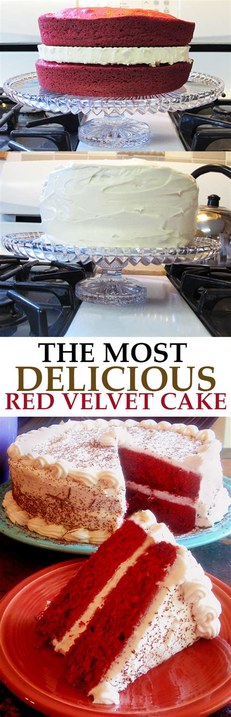 Red Velvet Cake Recipe Cream Cheese White Chocolate Frosting Shaved