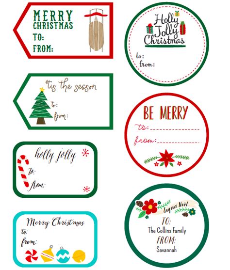 whimsical christmas labels  angie sandy  printable labels