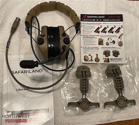 safariland liberator  advanced dual comm headset  hearing protection adaptive suspension
