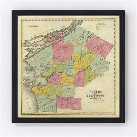 This Is A Museum Grade Print Of The Historic 1829 County Map Of