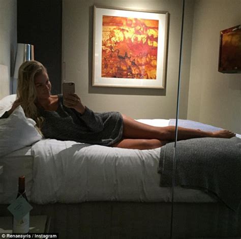 Renae Ayris Shares A Sultry Instagram Snap On A Hotel Bed