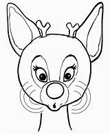 Rudolph Reindeer Nosed Printable Rentier Ausmalbilder Malvorlage Coloringfolder Abominable Coloringhome sketch template