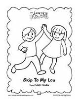 Lou Skip Below Print Click Coloring sketch template