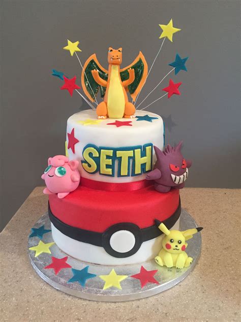pokemon birthday cake charizard pikachu jigglypuff gangar cakes pokemon birthday cake