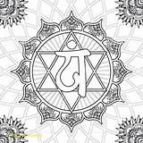 Chakra Coloring Pages Anahata Mandala Color Istockphoto Printable Getcolorings Book Getdrawings sketch template