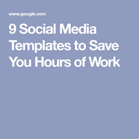 social media templates  save  hours  work social media
