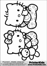 Kitty Coloring Baby Pages Hello Top sketch template