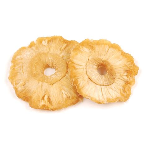 unsweetened dried pineapple rings