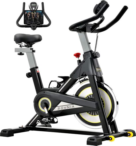 exercise bike sovnia stationary bikes fitness bike  ipad holder lcd monitor