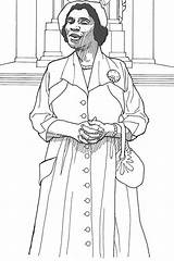 Coloring Pages Rosa Parks History Tubman Harriet Month Women Sojourner Truth African Printable American Color Walker Woman Madam Cj Famous sketch template