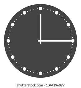 simple clock face vector stock vector royalty
