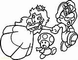 Mushroom Mario Coloring Pages Drawing Getdrawings sketch template