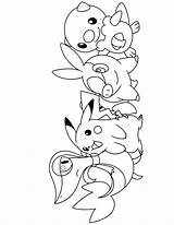 Kleurplaat Pikachu Paradijs sketch template