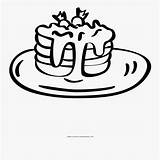 Coloring Pancakes Clipart Clipartkey sketch template