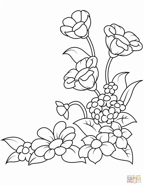 colouring flowers    pictures  spring flowers  color