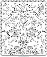 Coloring Pages Printable Folk Nordic Adult Scandinavian Book Dover Publications Colouring Color Doverpublications Designs Haven Books Creative Adults Welcome Pattern sketch template