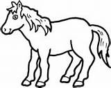 Pony Coloring Pages Shetland Colouring Cute Printable Horses Drawing Horse Color Clipart sketch template