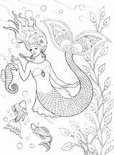 Coloring Mermaid Pages Realistic Merman Cute Detailed Real Adults Getcolorings Color Getdrawings Printable Barbie Colorings Merliah Mermaids Escolha Pasta Para sketch template