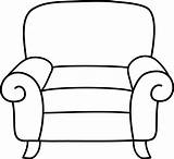 Chair Colouring Clipart Webstockreview Stamps Digital sketch template