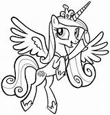Pony Little Cadence Coloring Pages Princess Choose Board sketch template