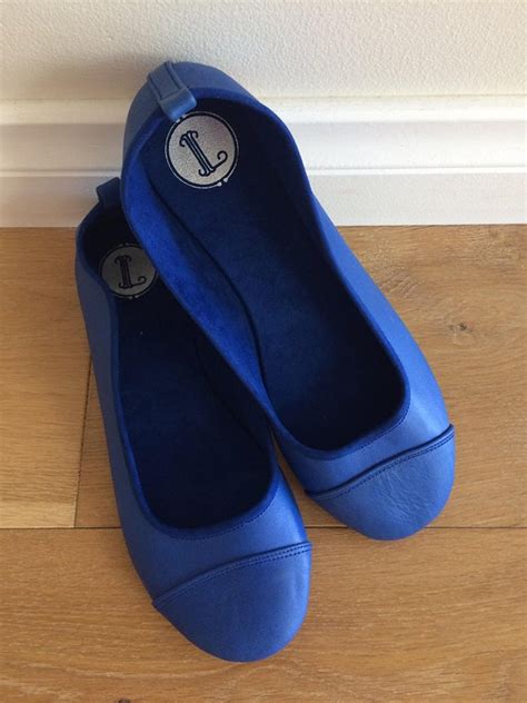 Lunar Cobalt Blue Flats Women Shoes Leather Flat Shoes Etsy