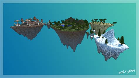 schematic floating islands minecraft map