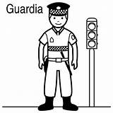 Guardia Colorear Guardias Escolares Publicada sketch template
