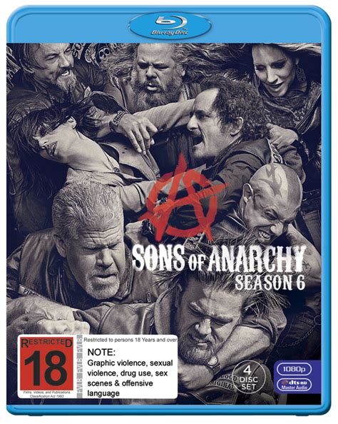 sons of anarchy season 6 blu ray in stock buy now at mighty ape nz