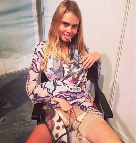 Cara Delevingne In Raunchy Spanx And Shows Us Almost Everything