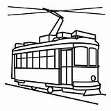 Tramway Tranvia sketch template