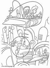 Coloring Pages Future Colouring City Print sketch template