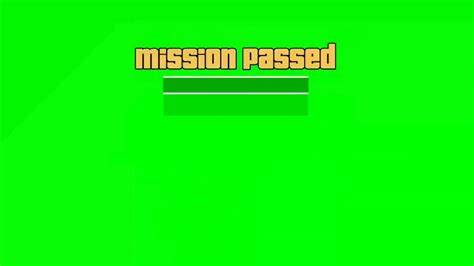 The Best Gta V Mission Passed Green Screen No Text Youtube